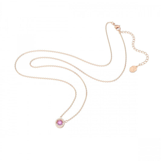 Sparkling Dance pendant Purple, Rose-gold tone