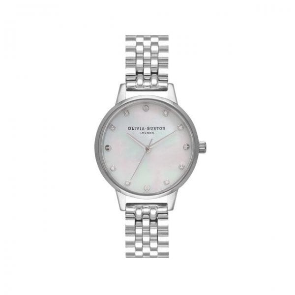 Midi Classic Pearl Dial Silver Ladies Watch