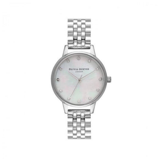 Midi Classic Pearl Dial Silver Ladies Watch