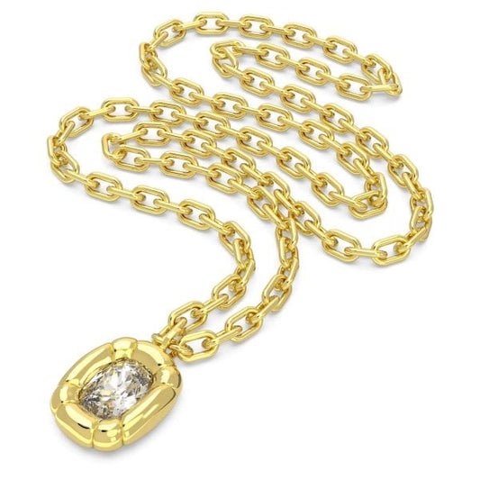 Dulcis pendant Cushion cut crystals, Yellow