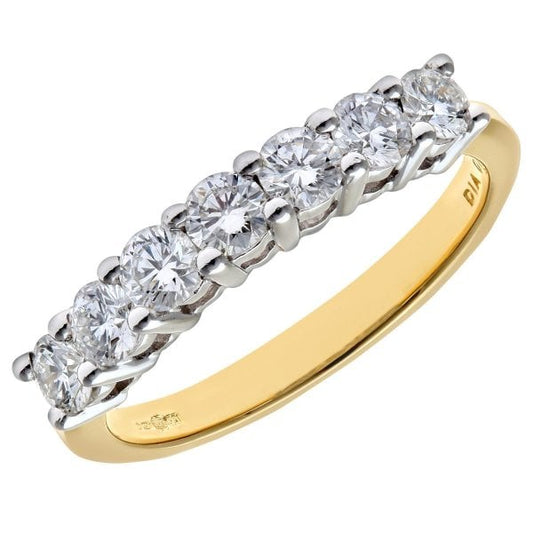 0.75ct Diamond, 18k Yellow Gold Ring - Size L
