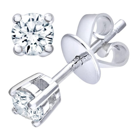 0.50ct Diamond, Platinum Earrings