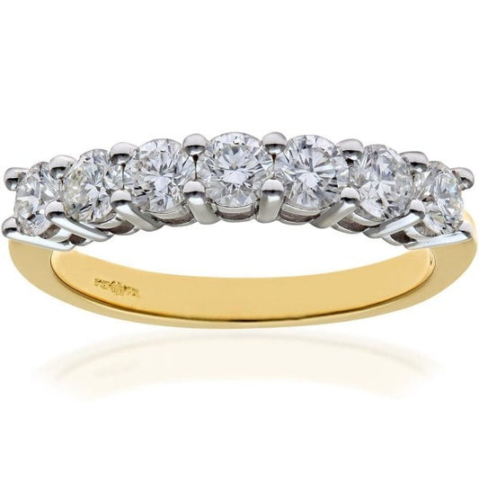 1.00ct Diamond, 18k Yellow Gold Ring - SIZE N
