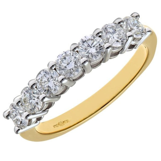 1.00ct Diamond, 18k Yellow Gold Ring - SIZE N