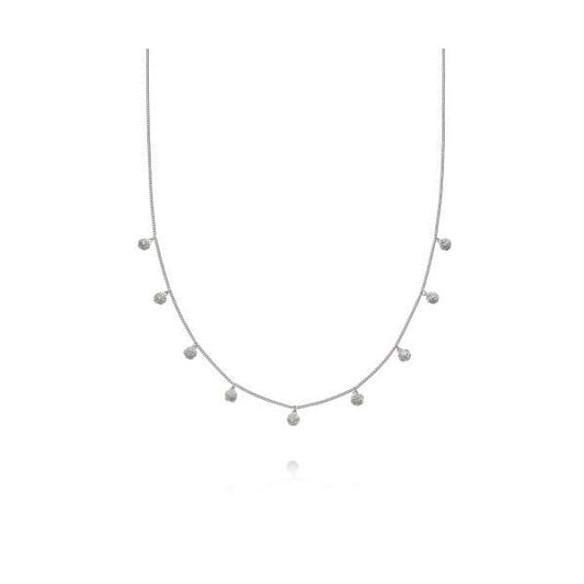 Stacked Rope Knot Charm Silver