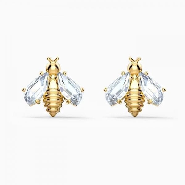 ETERNAL FLOWER BEE PIERCED EARRINGS