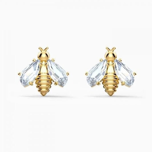 ETERNAL FLOWER BEE PIERCED EARRINGS