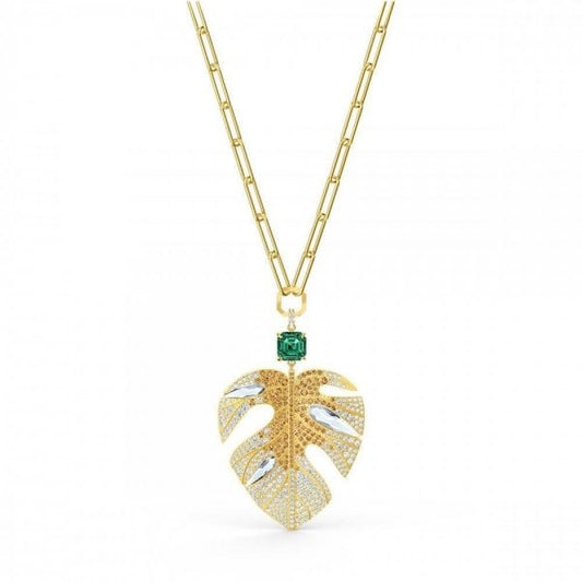 Tropical Pendant Leaf Necklace