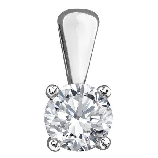 18ct WG/PD 0.40ct Diamond Pendant