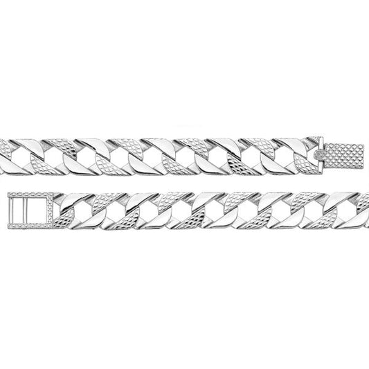 Silver Cast Chain Bracelet