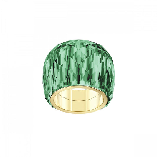 Nirvana ring Green, Gold-tone PVD - SIZE 60