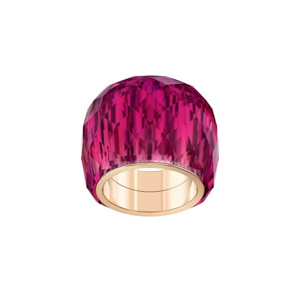 Nirvana ring Red, Rose-gold tone PVD S52