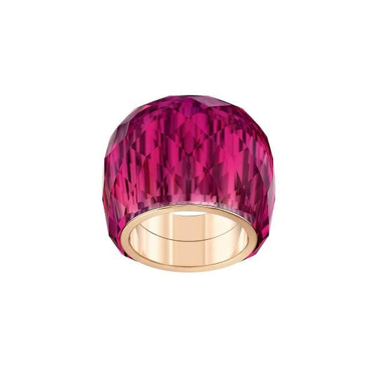 Nirvana ring Red, Rose-gold tone PVD S52