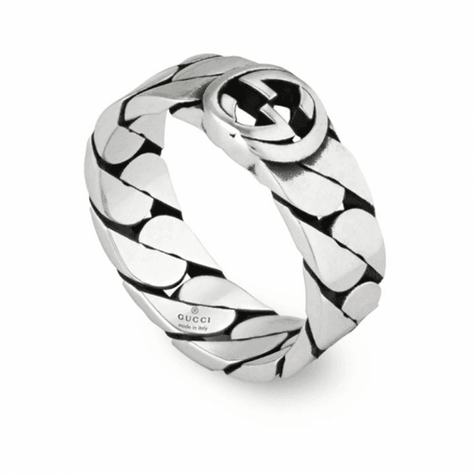 Gucci Interlocking Ring 6mm - Size 21