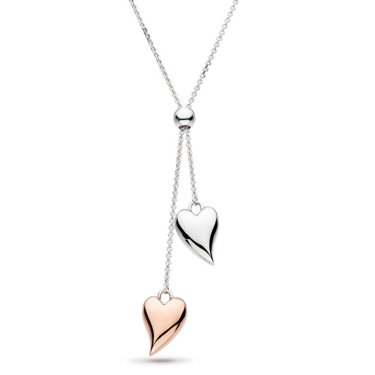 Desire Lust Blush Lariat Heart 22" Necklace