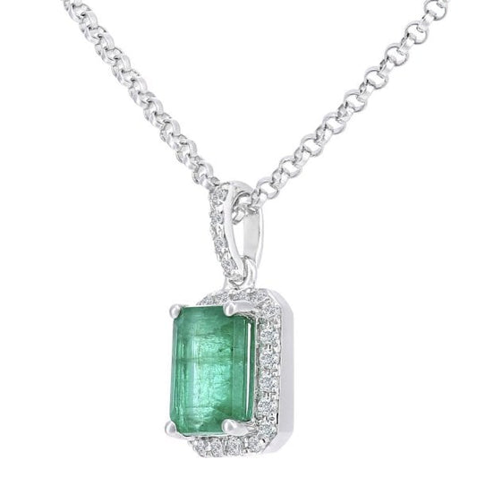 Dia 0.05ct & 18ct White Gold Pendant