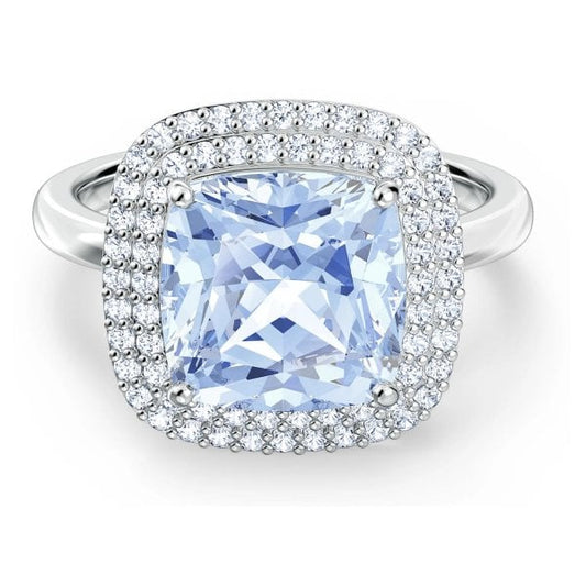 Angelic Ring Blue, Rhodium plated S52
