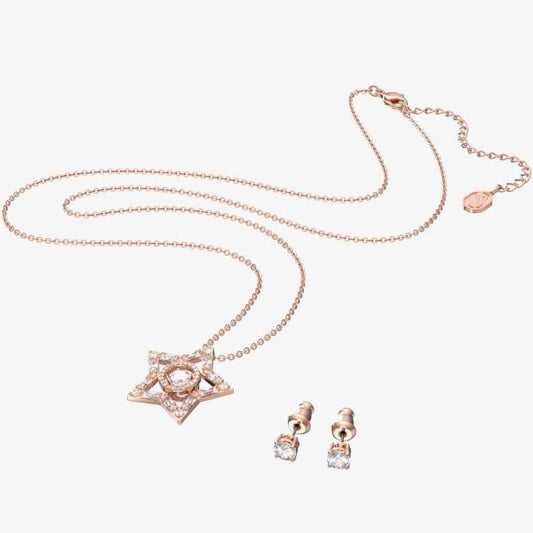 Stella set Star, Rose-gold tone plated