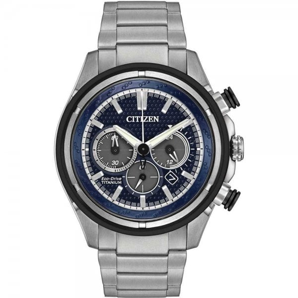 EX-DISPLAY Men's Eco-Drive Super Titanium Chronograph Watch