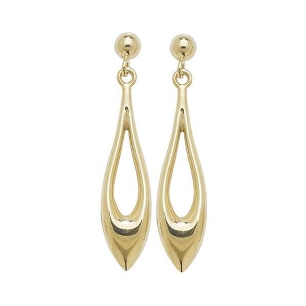 9CT YELLOW GOLD DROP EARRINGS