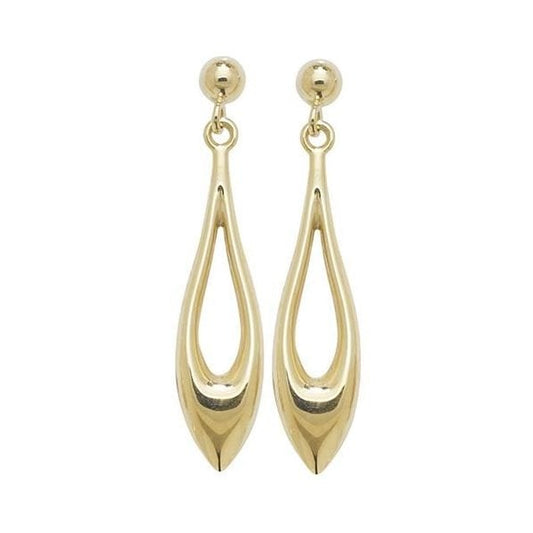 9CT YELLOW GOLD DROP EARRINGS