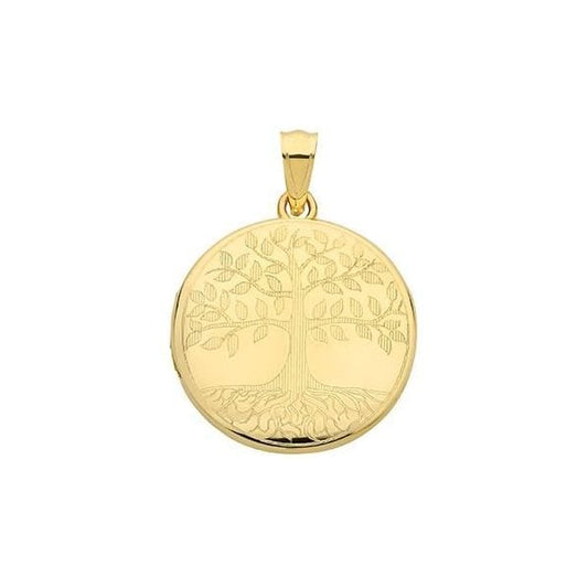 TREE OF LIFE 9CT YELLOW GOLD LOCKET