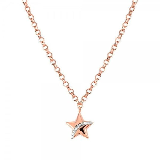 Sweetrock Romance Rose Gold Plated Star Necklace