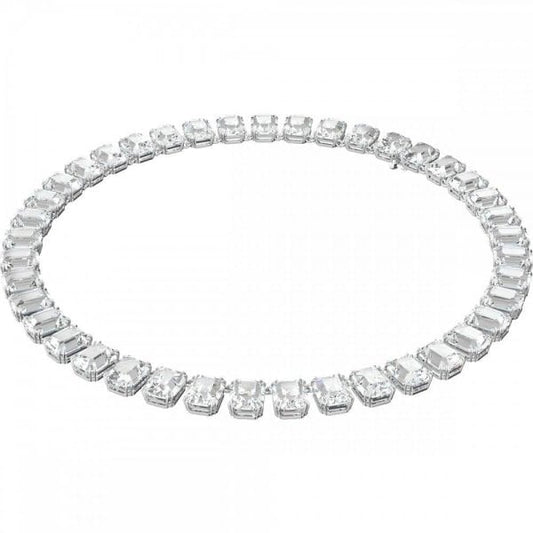 Millenia All Crystal Octagon Cut Necklace