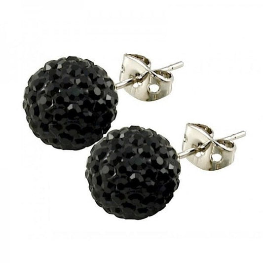 10mm Black Titanium Earrings