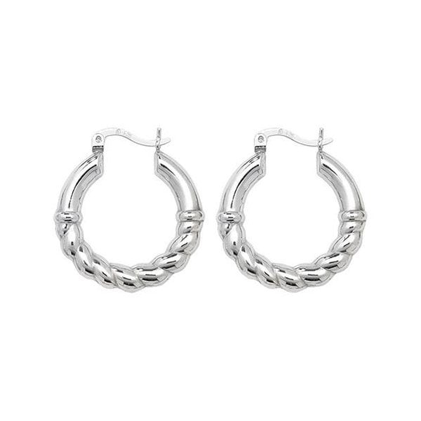 Silver Creole Earrings
