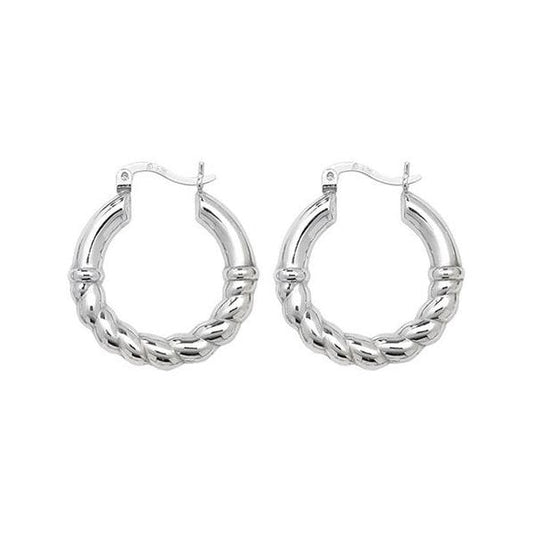 Silver Creole Earrings