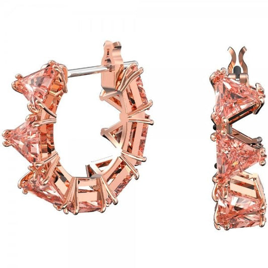 Millenia hoop earrings,Triangle Swarovski Zirconia
