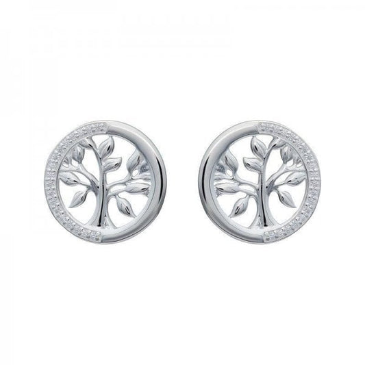 Sterling Silver Sud Earrings w/ CZ