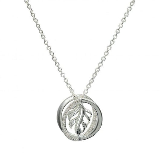 Silver Pendant & Chain - with CZ
