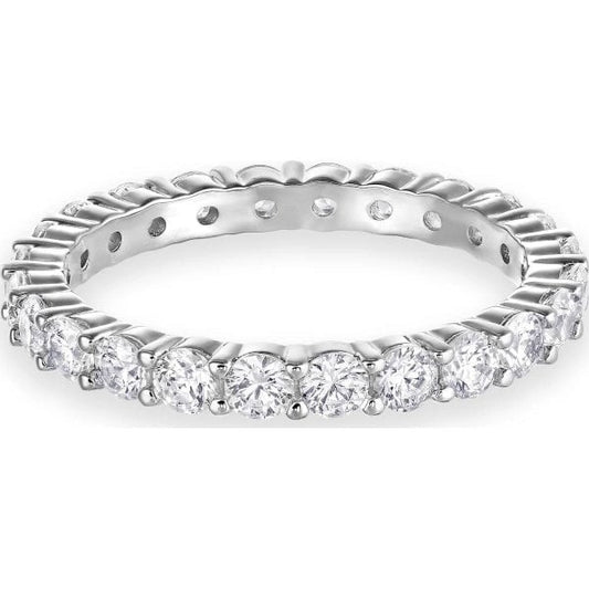 Vittore XL Ring, White, Rhodium plated SIZE 52