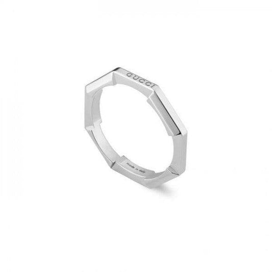 18ct White Gold GUCCI Link To Love Ring