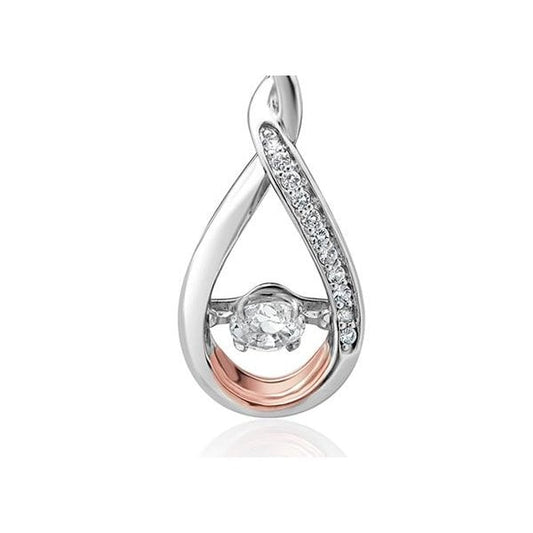 Eternity Dancing White Topaz Earrings