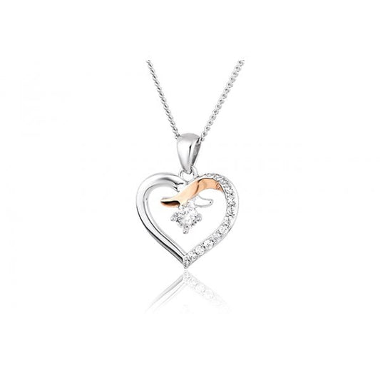Silver Clogau Kiss Pendant