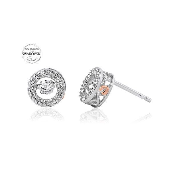 National Treasures Swarovski Topaz Stud Earrings