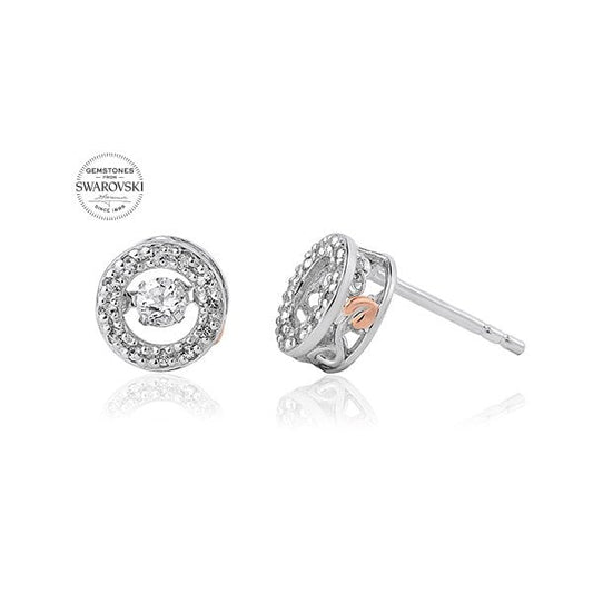 National Treasures Swarovski Topaz Stud Earrings