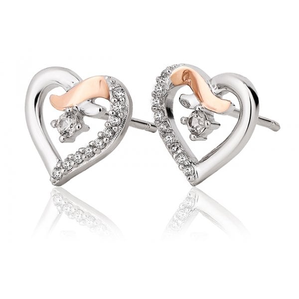 Silver Clogau Kiss Earrings