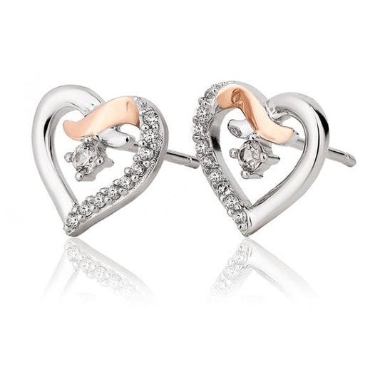 Silver Clogau Kiss Earrings