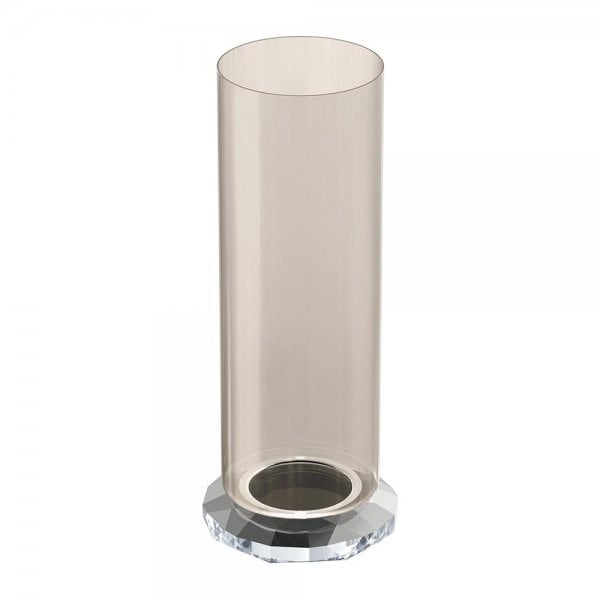 ALLURE VASE, SILVER TONE
