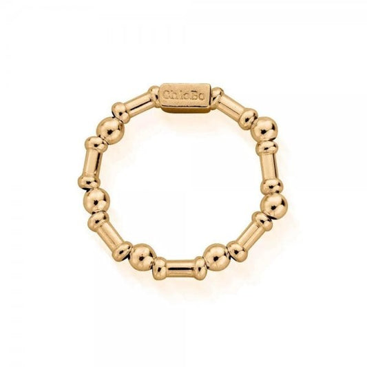 Gold Plated Rhythm Of Water Ring - Medium