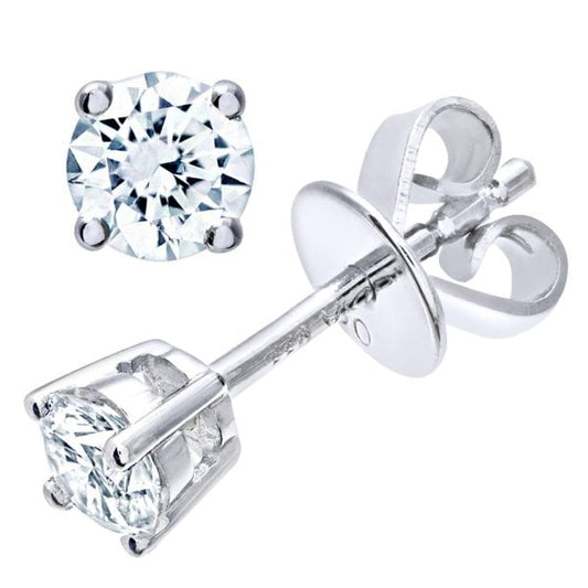 0.33ct Diamond, Platinum Earrings