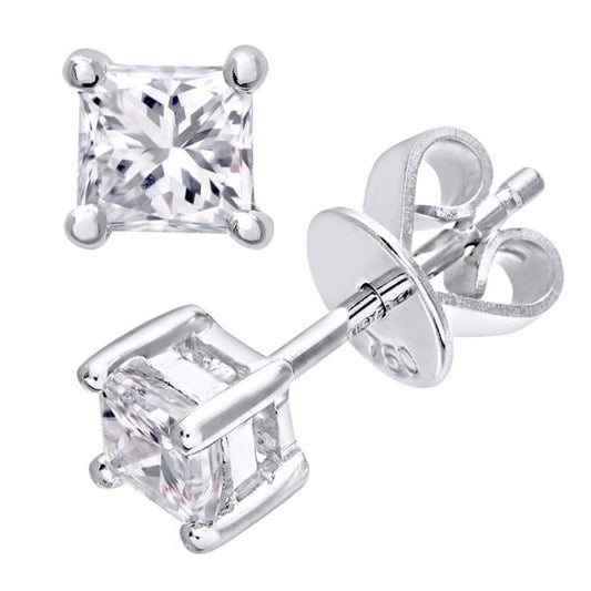 0.50ct Diamond, Platinum Earrings