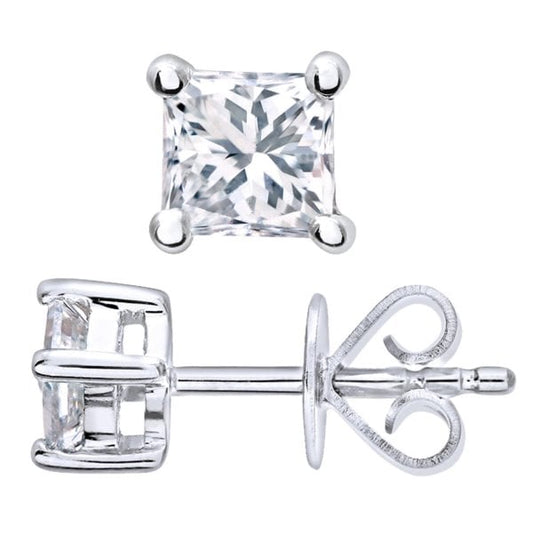 0.50ct Diamond, Platinum Earrings