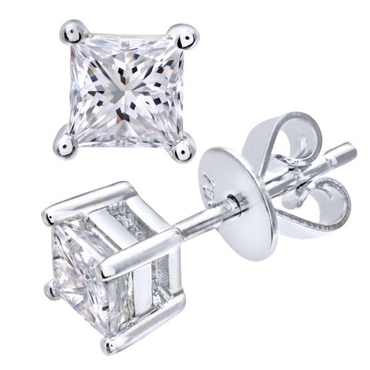 0.75ct Diamond, Platinum Earrings
