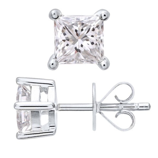 0.75ct Diamond, Platinum Earrings