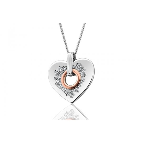 Cariad Sparkle Heart Pendant